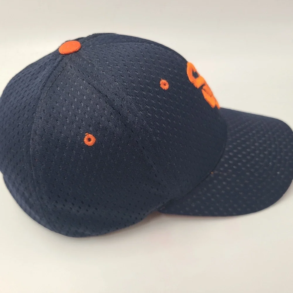 Syracuse Orange Hat Fitted M-L Jersey Mesh Zephyr Blue Orange NCAA University - Picture 6 of 11